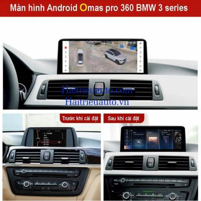 Màn hình android Omas Pro 360 12 inch xe bmw 320