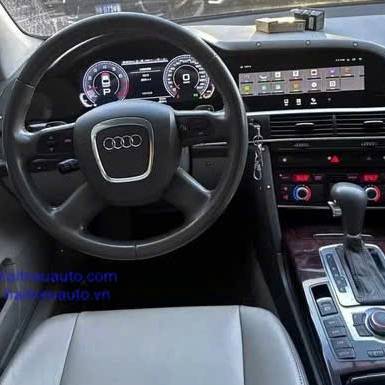 Màn hình android liền đồng hồ xe Audi A6