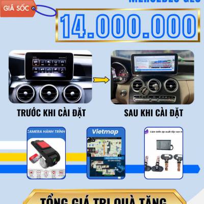 Màn hình android Omas C400 xe Mercedes GLC