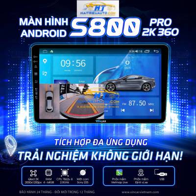 Màn hình android Vincar S800 Pro 2K 360