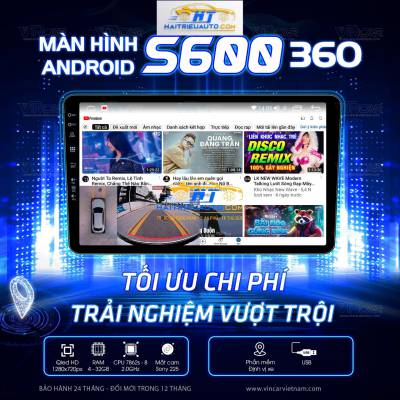 Màn hình android Vincar S600 360