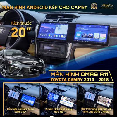 Màn hình android dài Omas A11 xe Camry 2015