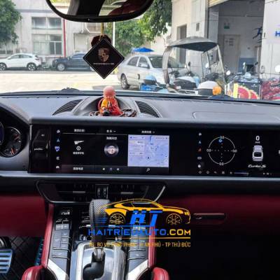M&agrave;n h&igrave;nh android xe porsche Cayenne 
