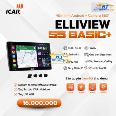 M&agrave;n h&igrave;nh Android liền cam 360 Elliview S5 BASIC+