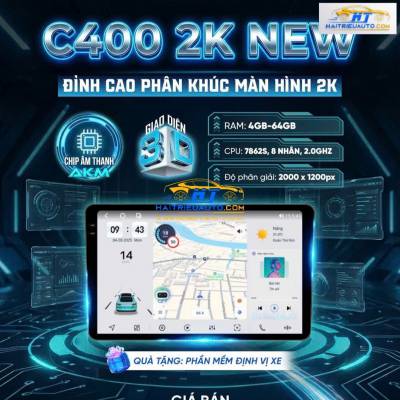 M&agrave;n h&igrave;nh android Vincar C400 2K