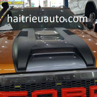 trang trí nắp capo cho xe ford ranger 2017