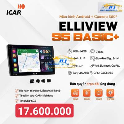 M&agrave;n h&igrave;nh Android liền cam 360 Elliview S5 BASIC+