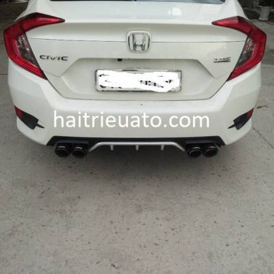 độ mẫu pô tròn cho xe  honda civic 2017