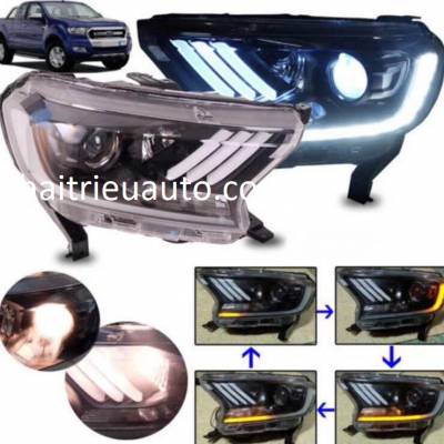 đèn pha độ nguyên bộ xe ford ranger 2018